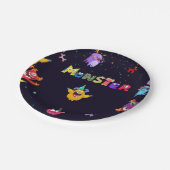 モンスタおもしろいー誕生日パーティープレート ペーパープレート (アングル)