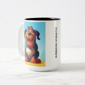 モンスタおもしろいー・ドッグ：スロバリングサスカッチ ツートーンマグカップ (正面左)