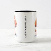 モンスタおもしろいー・ドッグ：噛み心地の良いチュパカブラ ツートーンマグカップ (中央)