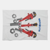 モンスタイおもしろいルを巻き上げるユーモア漫画 キッチンタオル (横)