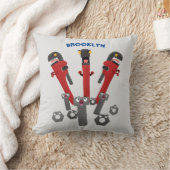 モンスタイおもしろいルを巻き上げるユーモア漫画 クッション (ブランケット)