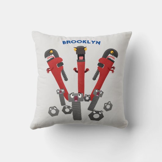 モンスタイおもしろいルを巻き上げるユーモア漫画 クッション (裏面)