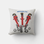 モンスタイおもしろいルを巻き上げるユーモア漫画 クッション (正面)