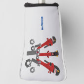 モンスタイおもしろいルを巻き上げるユーモア漫画 ゴルフヘッドカバー (回転90)