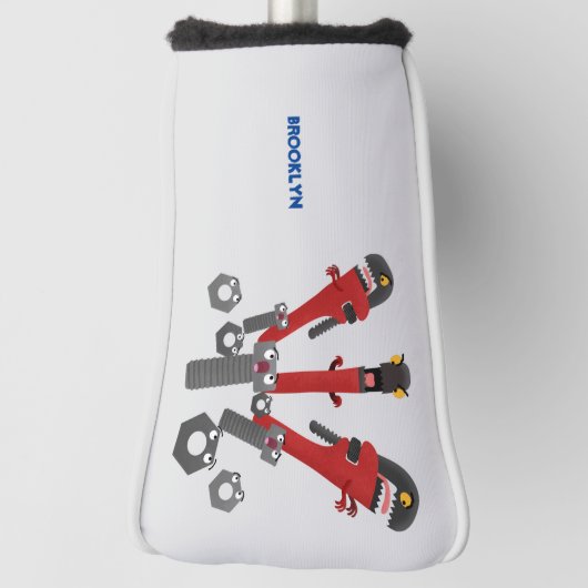 モンスタイおもしろいルを巻き上げるユーモア漫画 ゴルフヘッドカバー (回転90)