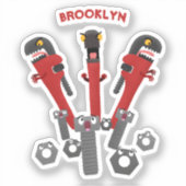 モンスタイおもしろいルを巻き上げるユーモア漫画 シール (正面)