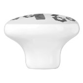 モンスタイおもしろいルを巻き上げるユーモア漫画 セラミックノブ (側面)