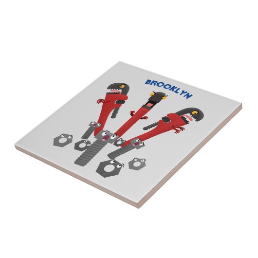 モンスタイおもしろいルを巻き上げるユーモア漫画 タイル (側面)