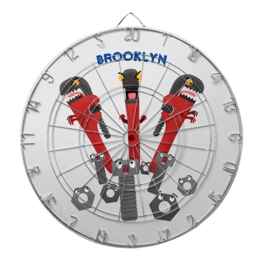 モンスタイおもしろいルを巻き上げるユーモア漫画 ダーツボード (正面)