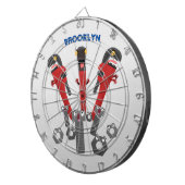 モンスタイおもしろいルを巻き上げるユーモア漫画 ダーツボード (正面右)