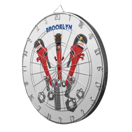 モンスタイおもしろいルを巻き上げるユーモア漫画 ダーツボード (正面右)