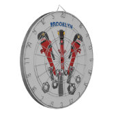 モンスタイおもしろいルを巻き上げるユーモア漫画 ダーツボード (正面左)