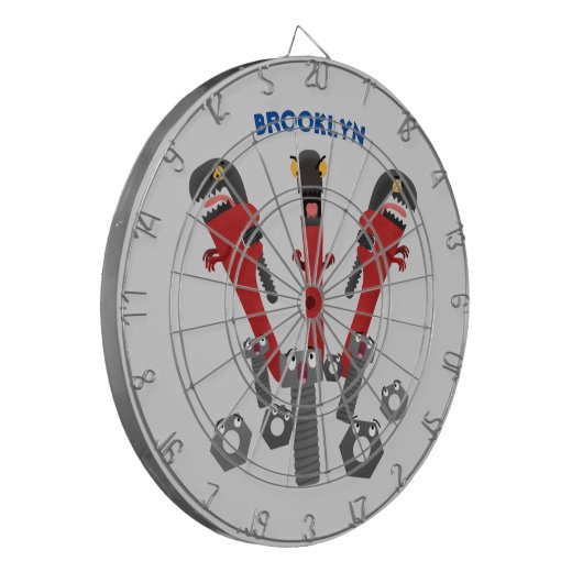 モンスタイおもしろいルを巻き上げるユーモア漫画 ダーツボード (正面左)