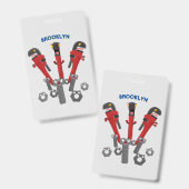 モンスタイおもしろいルを巻き上げるユーモア漫画 バッジ (正面＆裏面)