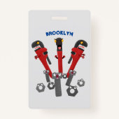 モンスタイおもしろいルを巻き上げるユーモア漫画 バッジ (正面)