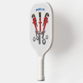 モンスタイおもしろいルを巻き上げるユーモア漫画 ピックルボールラケット (左)