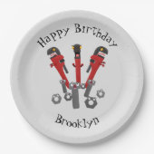 モンスタイおもしろいルを巻き上げるユーモア漫画 ペーパープレート (正面)