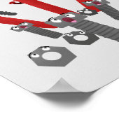 モンスタイおもしろいルを巻き上げるユーモア漫画 ポスター (角)