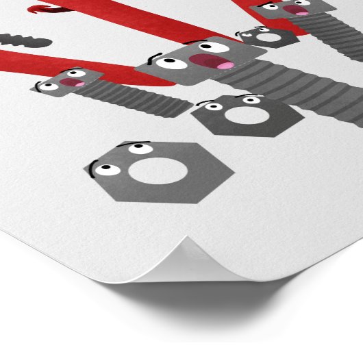 モンスタイおもしろいルを巻き上げるユーモア漫画 ポスター (角)