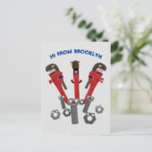 モンスタイおもしろいルを巻き上げるユーモア漫画 ポストカード (スタンド正面)