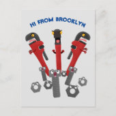 モンスタイおもしろいルを巻き上げるユーモア漫画 ポストカード (正面)