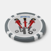 モンスタイおもしろいルを巻き上げるユーモア漫画 ポーカーチップ (シングル)