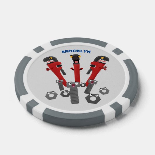 モンスタイおもしろいルを巻き上げるユーモア漫画 ポーカーチップ (シングル)