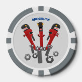 モンスタイおもしろいルを巻き上げるユーモア漫画 ポーカーチップ (正面)