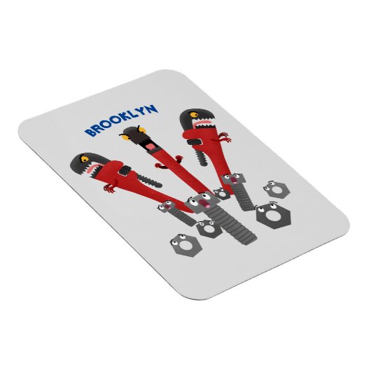 モンスタイおもしろいルを巻き上げるユーモア漫画 マグネット (右側)