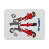 モンスタイおもしろいルを巻き上げるユーモア漫画 マグネット (横)