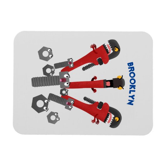 モンスタイおもしろいルを巻き上げるユーモア漫画 マグネット (横)