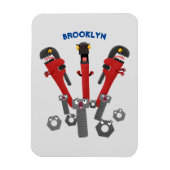 モンスタイおもしろいルを巻き上げるユーモア漫画 マグネット (縦)