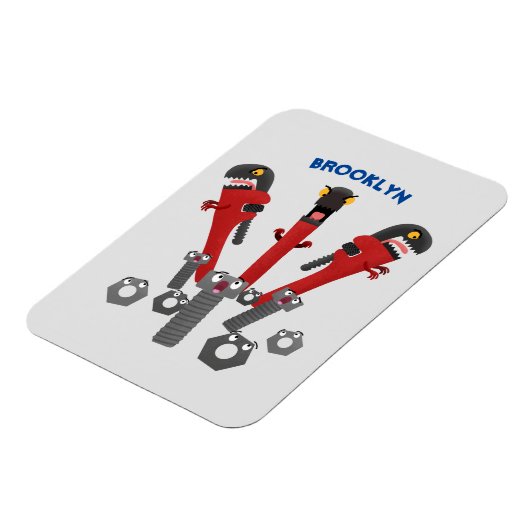 モンスタイおもしろいルを巻き上げるユーモア漫画 マグネット (左側)