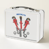 モンスタイおもしろいルを巻き上げるユーモア漫画 メタルランチボックス (裏面)