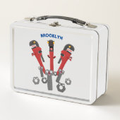 モンスタイおもしろいルを巻き上げるユーモア漫画 メタルランチボックス (正面)