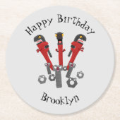 モンスタイおもしろいルを巻き上げるユーモア漫画 ラウンドペーパーコースター (正面)