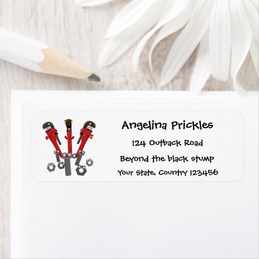 モンスタイおもしろいルを巻き上げるユーモア漫画 ラベル (インサイチュ)