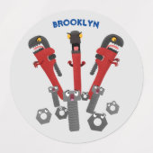 モンスタイおもしろいルを巻き上げるユーモア漫画 ラベル (デザイン1)