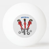 モンスタイおもしろいルを巻き上げるユーモア漫画 卓球ボール (裏面)