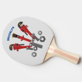 モンスタイおもしろいルを巻き上げるユーモア漫画 卓球ラケット (横)