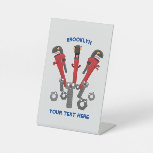 モンスタイおもしろいルを巻き上げるユーモア漫画 台座サイン (正面)