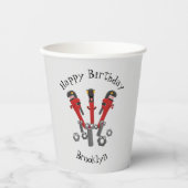 モンスタイおもしろいルを巻き上げるユーモア漫画 紙コップ (正面)