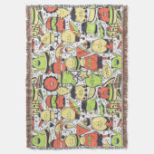 モンスタカッコいいおもしろいーズ スローブランケット (正面縦)