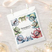 モンスタカラフルーズ3位。誕生日パーティー フェイバーバッグ (クリップ留めされた状態)