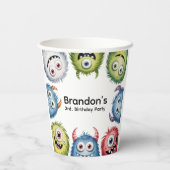 モンスタカラフルーズ3位。誕生日パーティー 紙コップ (裏面)