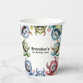 モンスタカラフルーズ3位。誕生日パーティー 紙コップ (正面)