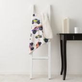 モンスタカラフルートラックのレーシングパターン シェルパブランケット (インサイチュ)