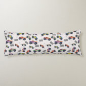 モンスタカラフルートラックのレーシングパターン ボディピロー (裏面)