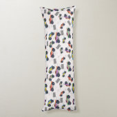 モンスタカラフルートラックのレーシングパターン ボディピロー (裏面 (縦))