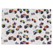 モンスタカラフルートラックのレーシングパターン ラージペーパーバッグ (裏面)